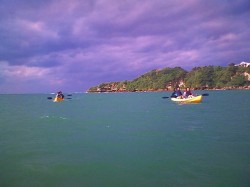 多少の風雨関係なし♪川の河口まで行っちゃいました！！