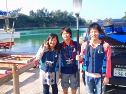 比謝川カヤック 先ずは、出発前の記念写真♪