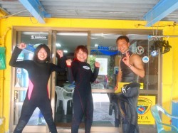 天気は良好♪のんびりビーチで講習してきました！！