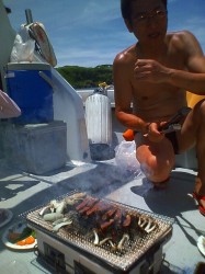 フライングドラゴンの船上にて