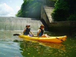 折り返し地点にてピース！