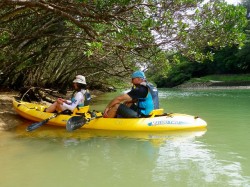 カヤック中。 カヤック中。