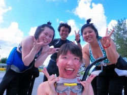 真栄田岬　は　快晴！