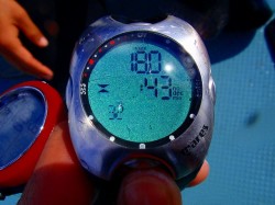 休憩時間５分の時にダイブプランを１８ｍで見たないようです。