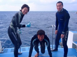 チービシ　ダイビング　よーいドン！！