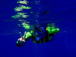 慶良間でスノーケル！