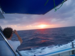 今年最後の日の入り