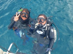 体験ダイビング　（慶良間　黒島北にて）