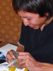 ポケットマスクで笑顔♪　何故？