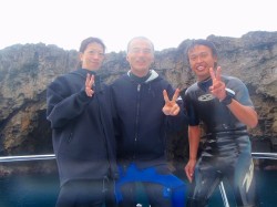 残波岬にて 残波岬にて