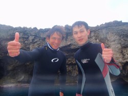 残波にて 残波にて