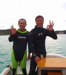 2月のダイビングフェスティバルでの再会があり、今月に潜りにきてくれました♪