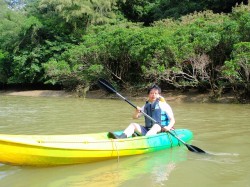 比謝川にて 比謝川にて