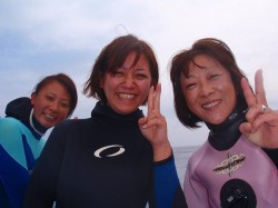 ガールズで慶良間ダイビング！（変な日本語？）