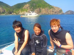 知志にて　（慶良間　ダイビング）