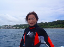 残波岬でダイビング