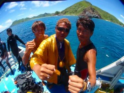 今日も和尚と　潜ります！