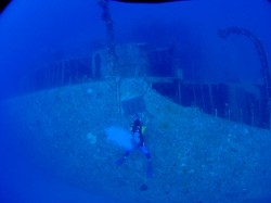 プレートを撮影する和尚