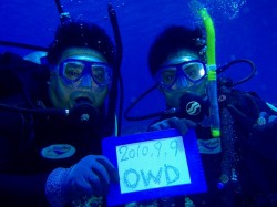 オープンウォーターダイバー認定！