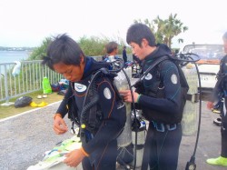 しっかりバディで行動です♪