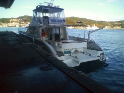 本日のゴール。　土佐清水港に溶着