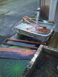 湧き水を使っています 湧き水を使っています