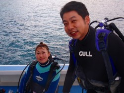 これから潜りますよ～