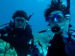 初めての水中世界