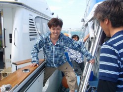 今日は二隻出動。行ったり来たりたのしい♪