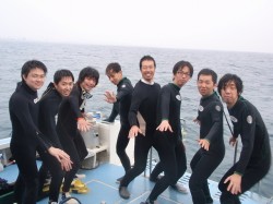 スノーケルチーム♪気合が入ります　（沖縄　スノーケル）