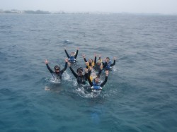 みんなでバンザイ！