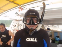 これからスノーケル! これからスノーケル!