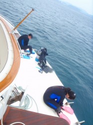 まずはシュノーケルから