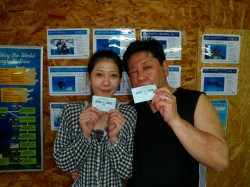 オープンウォーターダイバー　認定！