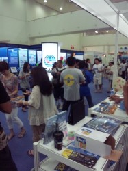 ブースの中から見た風景