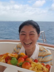 ３ダイブ後は、沖縄のおいしいフルーツを。