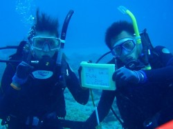 初めてのファンダイビングで~す。 初めてのファンダイビングで~す。