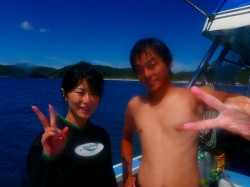 今日の体験ダイビングのお二人♪ 今日の体験ダイビングのお二人♪