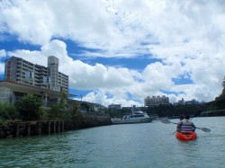 雲が雄大です（沖縄　マングローブカヤック）